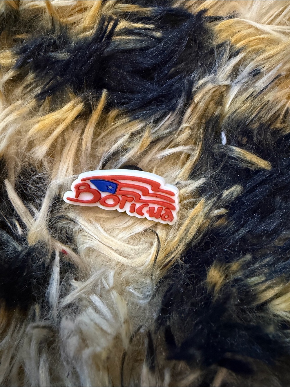 Puerto Rico Flag boricua croc charm - Red, Blue, White